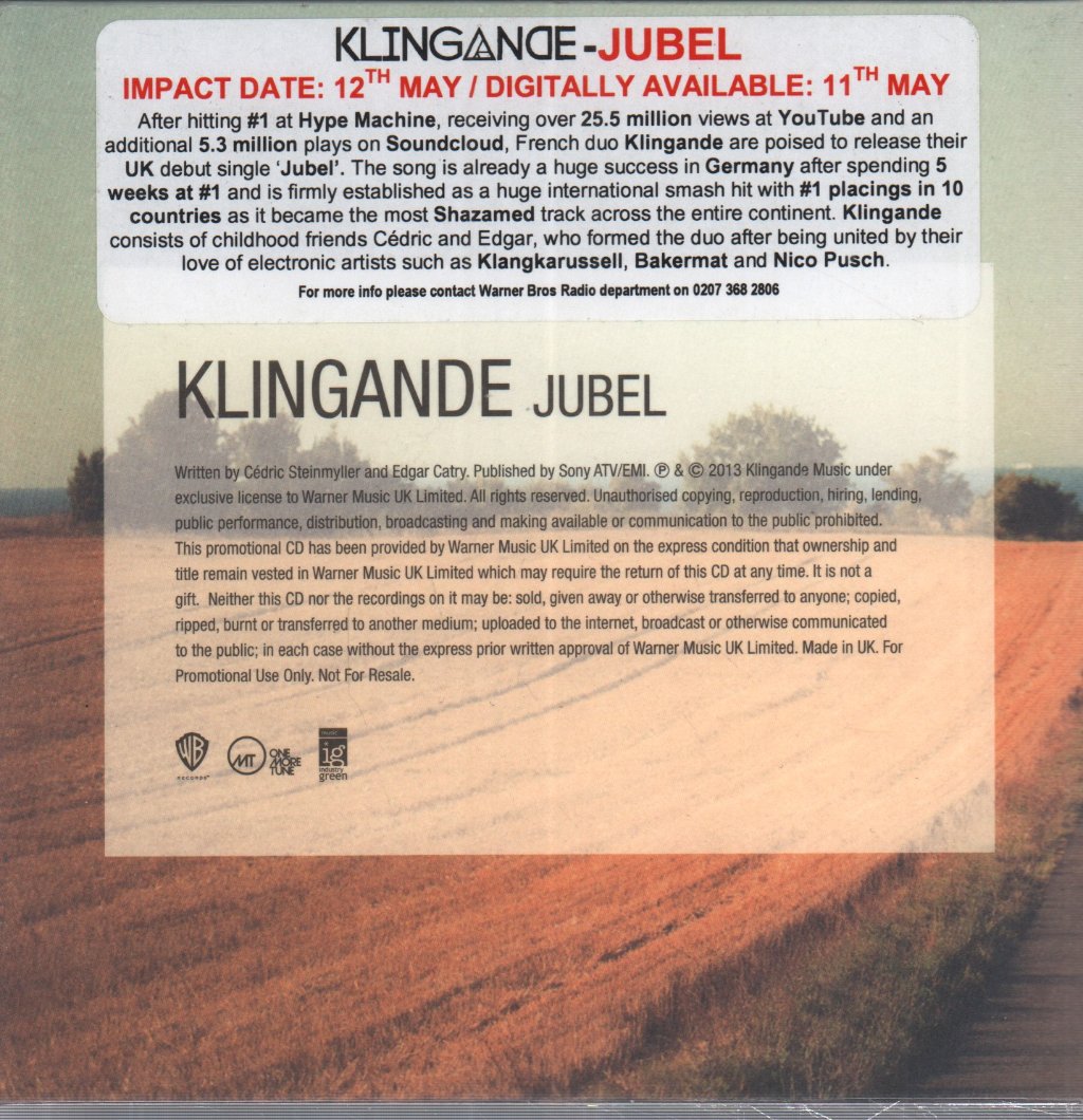 Klingande - Jubel - Cdr