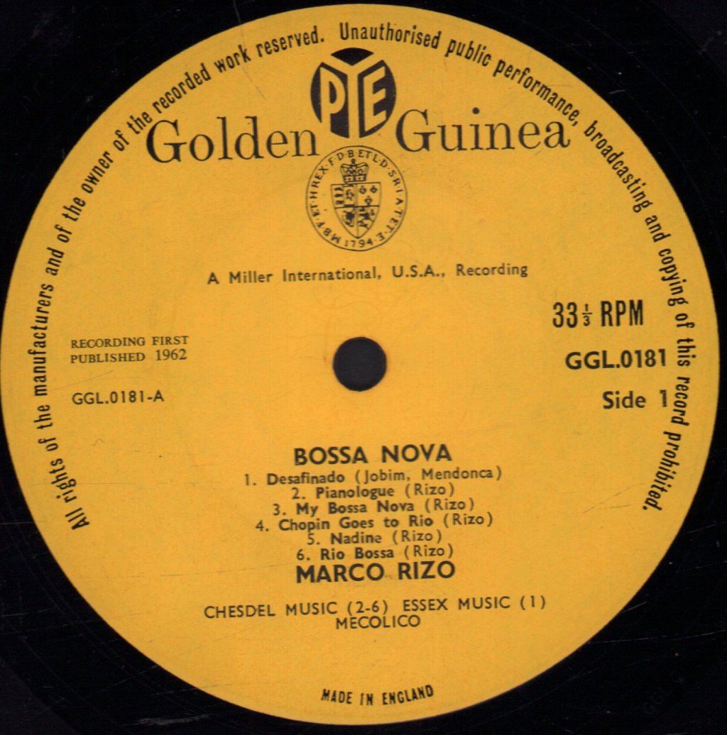 Marco Rizo - Bossa Nova Brazilian Jazz - Lp