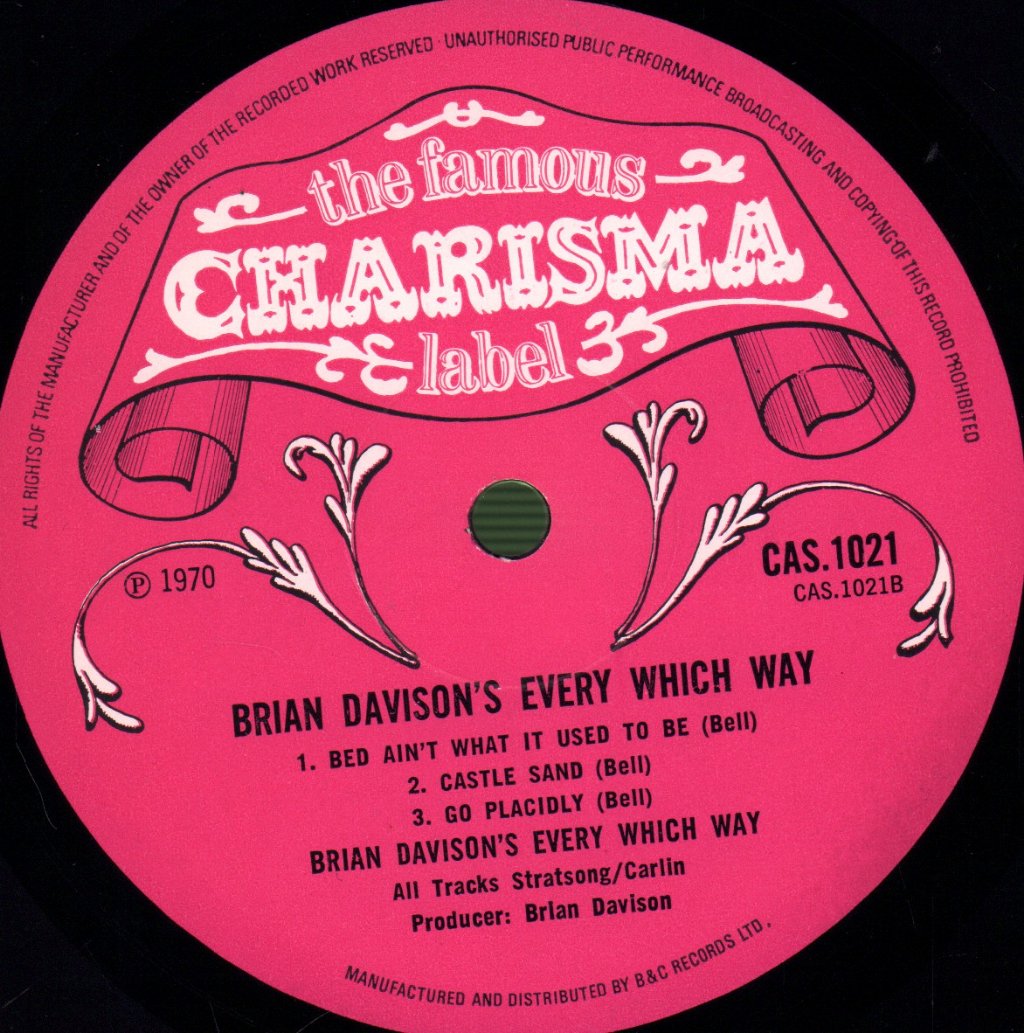 Brian Davison - Every Which Way - Lp
