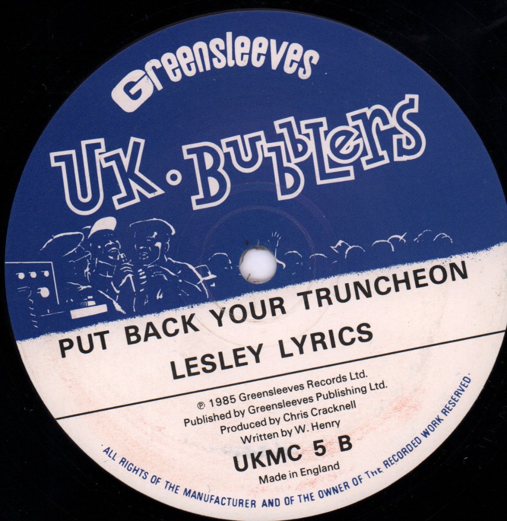 Leslie Lyrics - Blind Date - 12 Inch