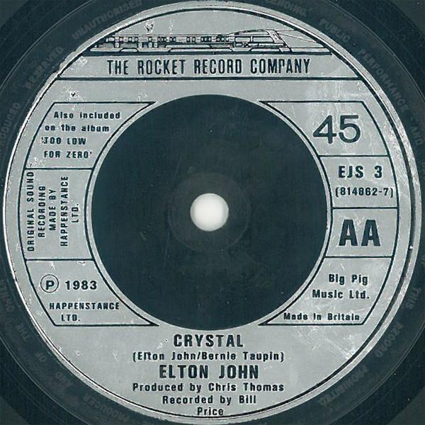 Elton John - Cold As Christmas (In The Middle Of The Year) / Crystal - 7 Inch