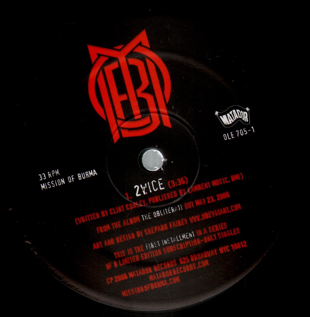 Mission Of Burma - 2wice - 12 Inch