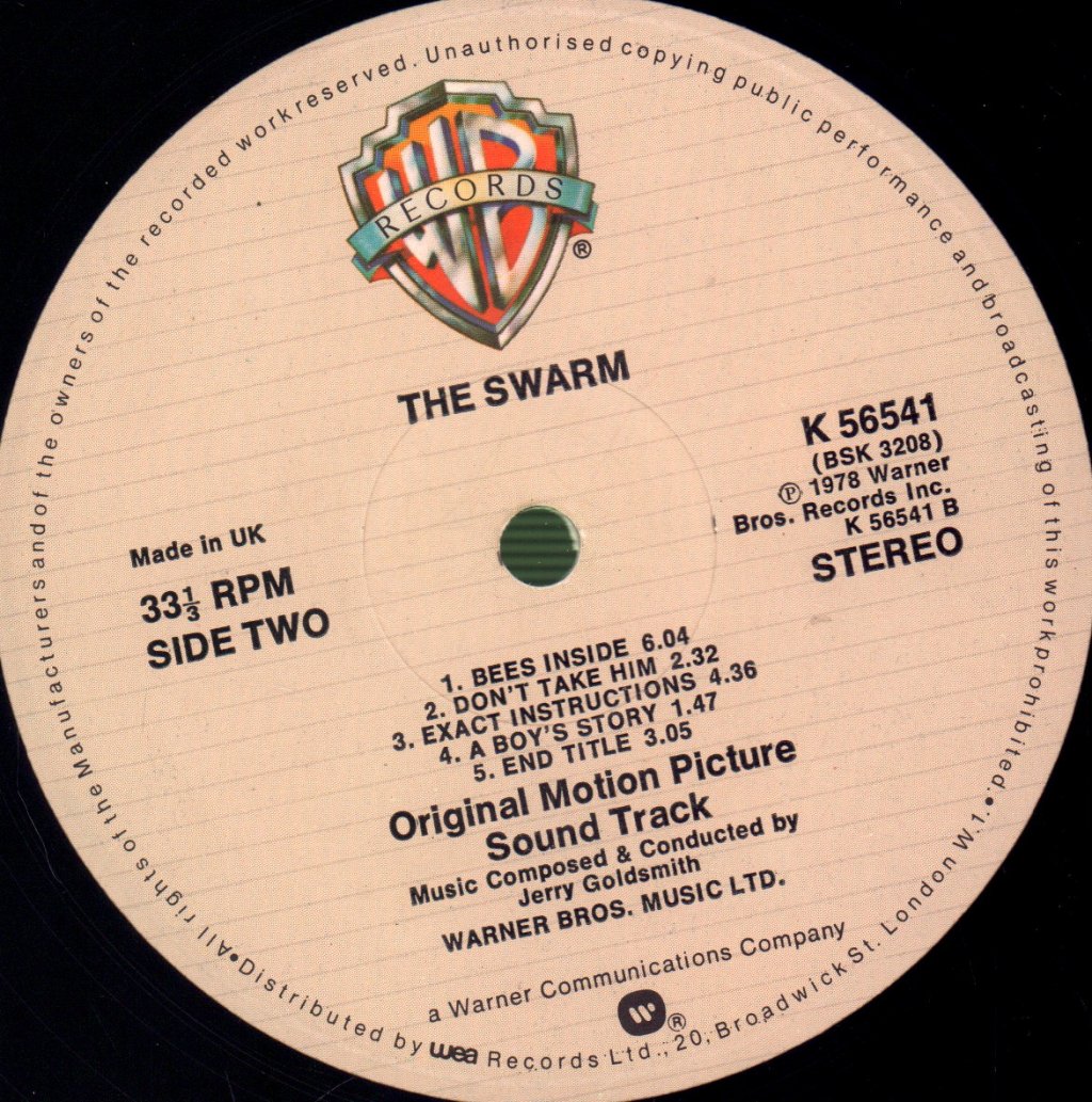 Jerry Goldsmith - Swarm (Original Motion Picture Soundtrack) - Lp