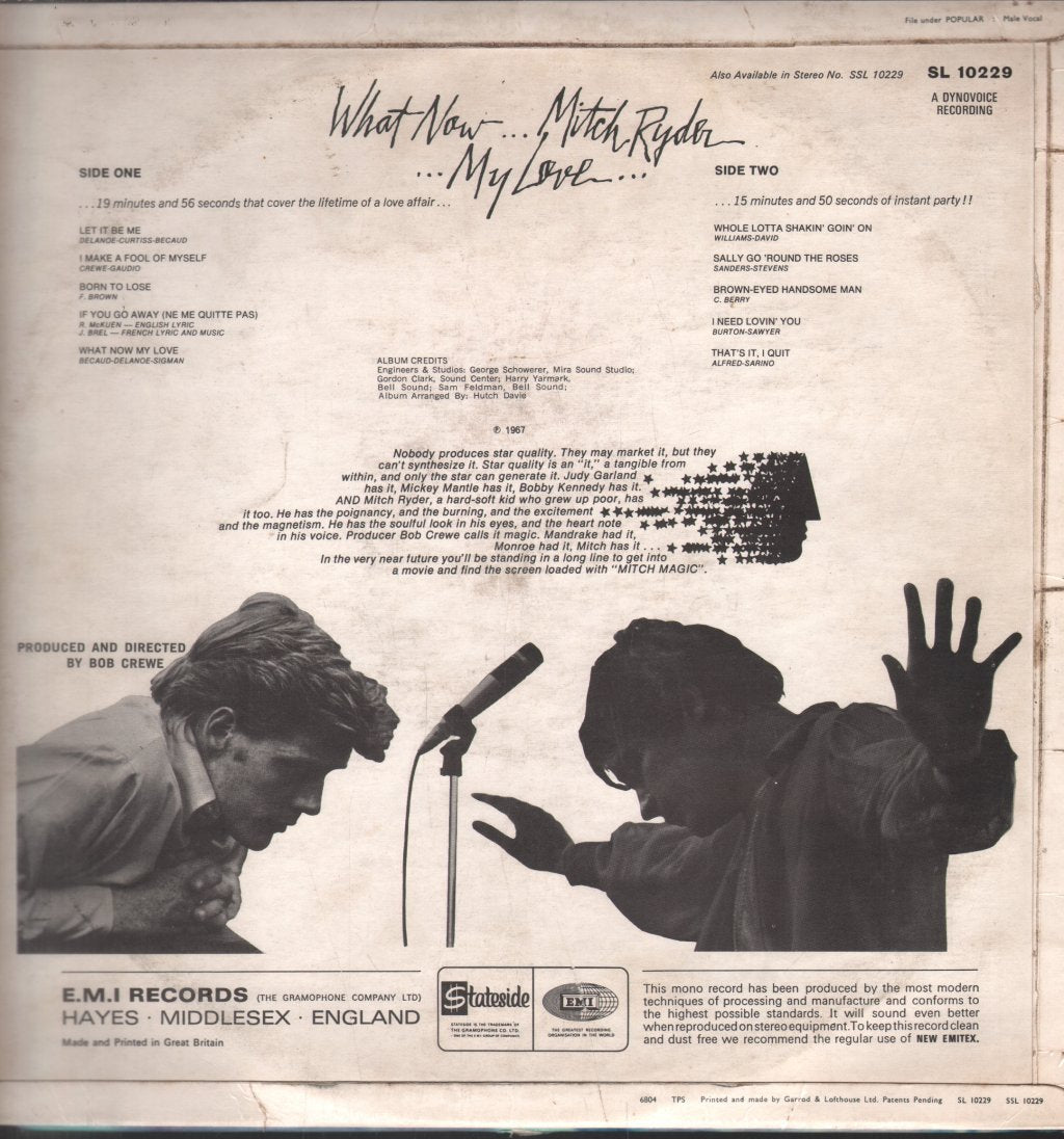 Mitch Ryder - What Now My Love - Lp