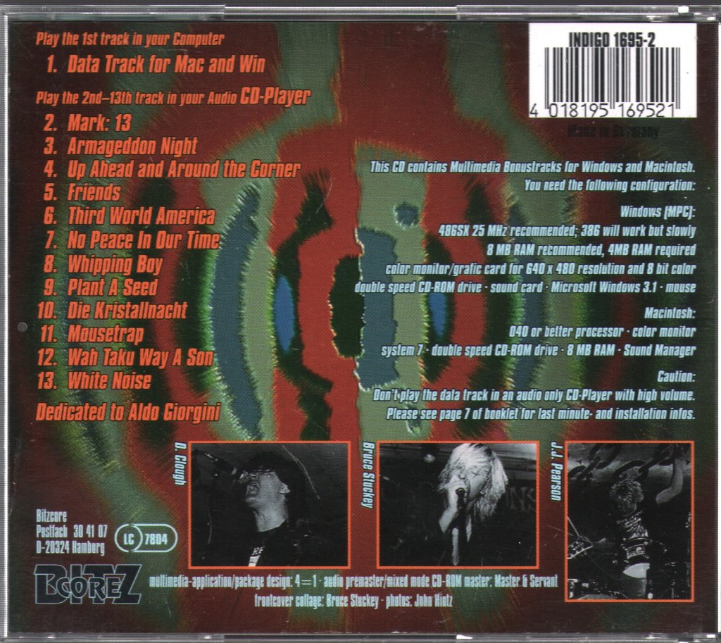Toxic Reasons - No Peace In Our Time - Cd