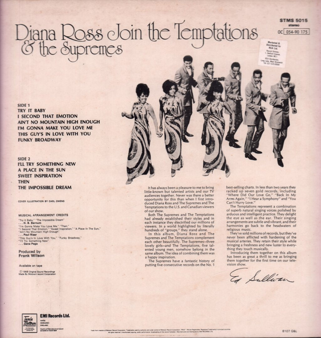 Diana Ross And The Supremes And The Temptations - Diana Ross & The Supremes Join The Temptations - Lp