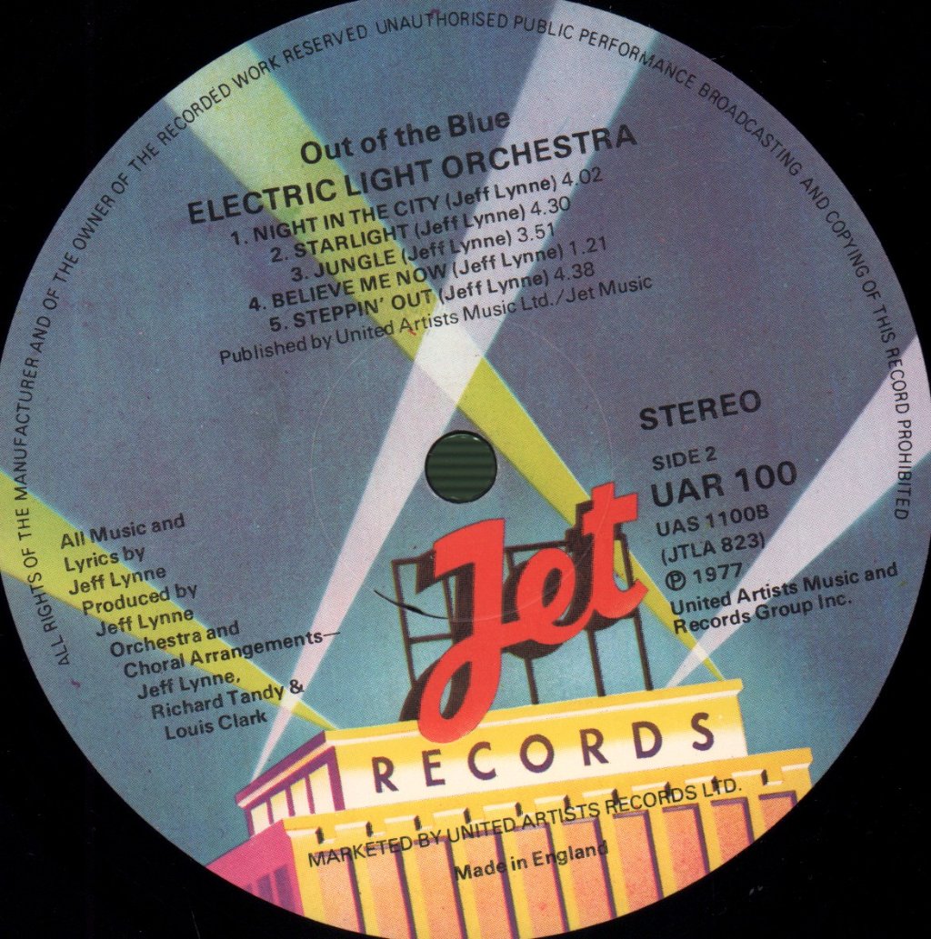 Electric Light Orchestra - Out Of The Blue - Double Lp