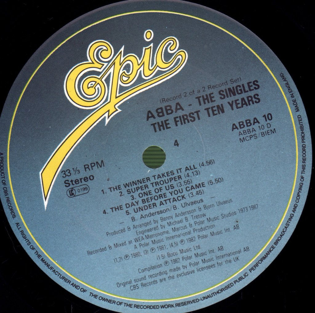 ABBA - Singles - Double Lp