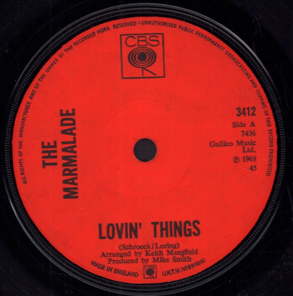 Marmalade - Lovin' Things - 7 Inch