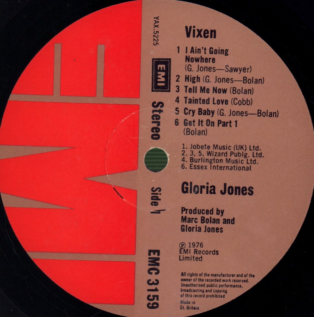 Gloria Jones - Vixen - Lp