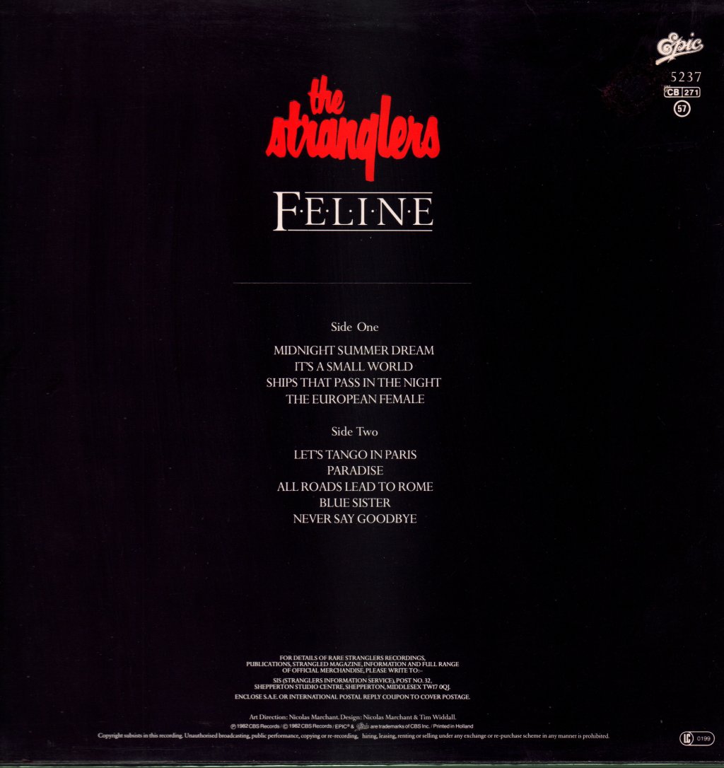 Stranglers - Feline - Lp