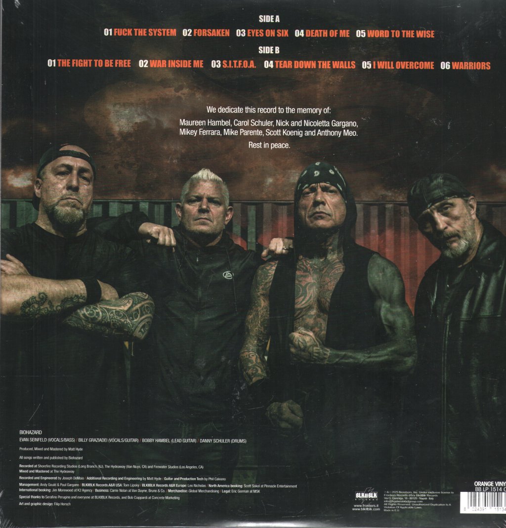 Biohazard - Divided We Fall - Lp