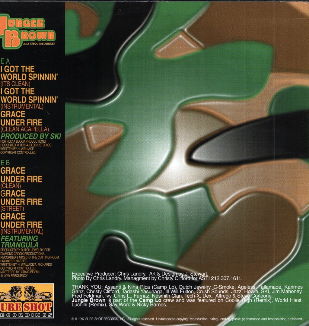 Jungle Brown - I Got The World Spinnin' - 12 Inch