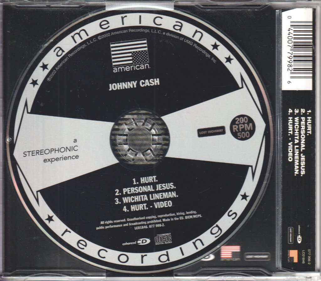 Johnny Cash - Hurt/Personal Jesus - Cd