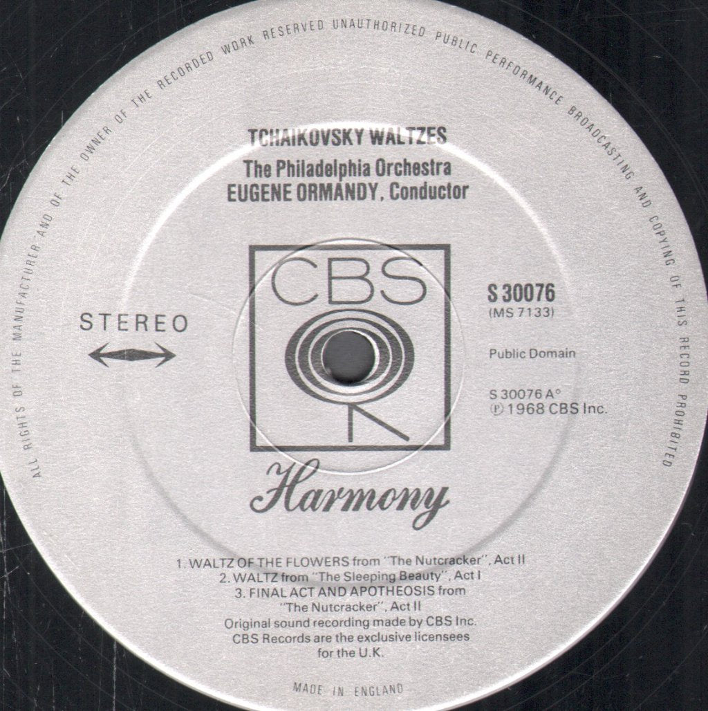 Eugene Ormandy / Philadelphia Orchestra - Tchaikovsky Waltzes - Lp