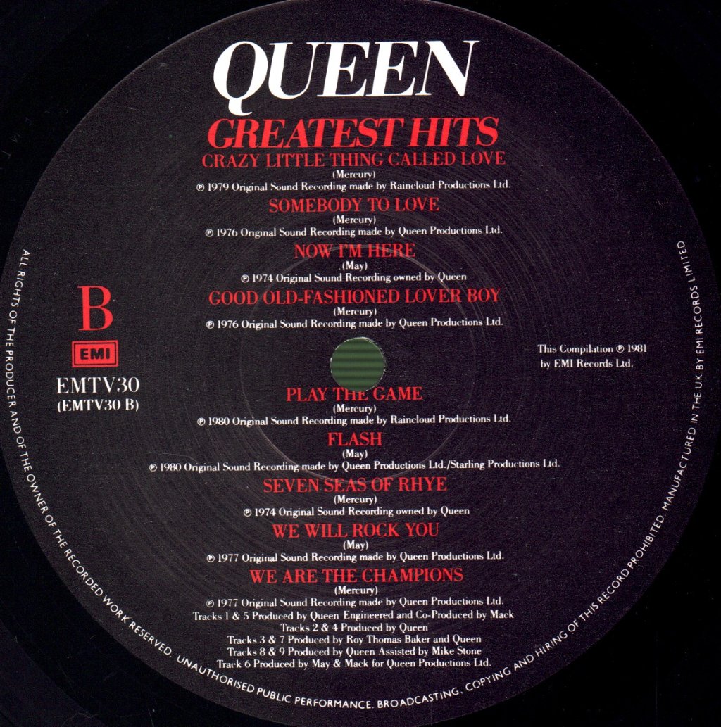 Queen - Greatest Hits - Lp