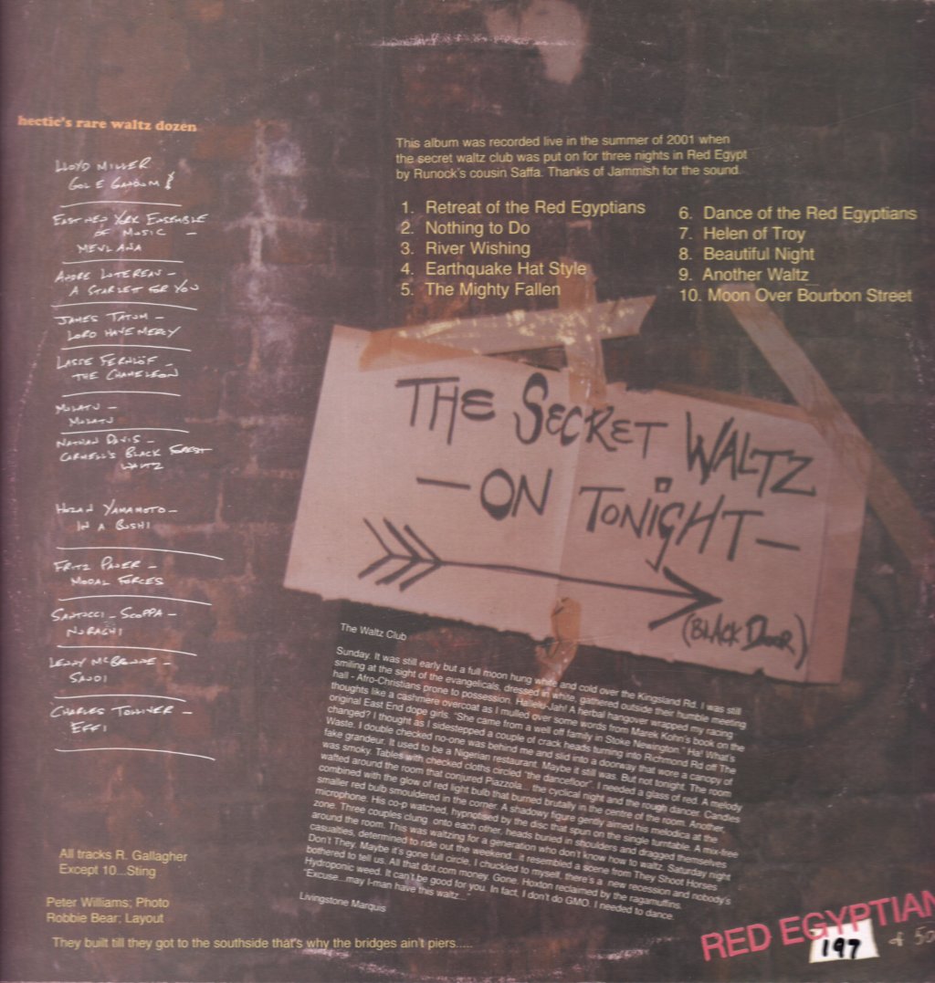 Secret Waltz Band - Secret Waltz Club - Lp