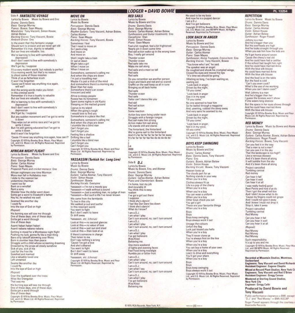 David Bowie - Lodger - Lp