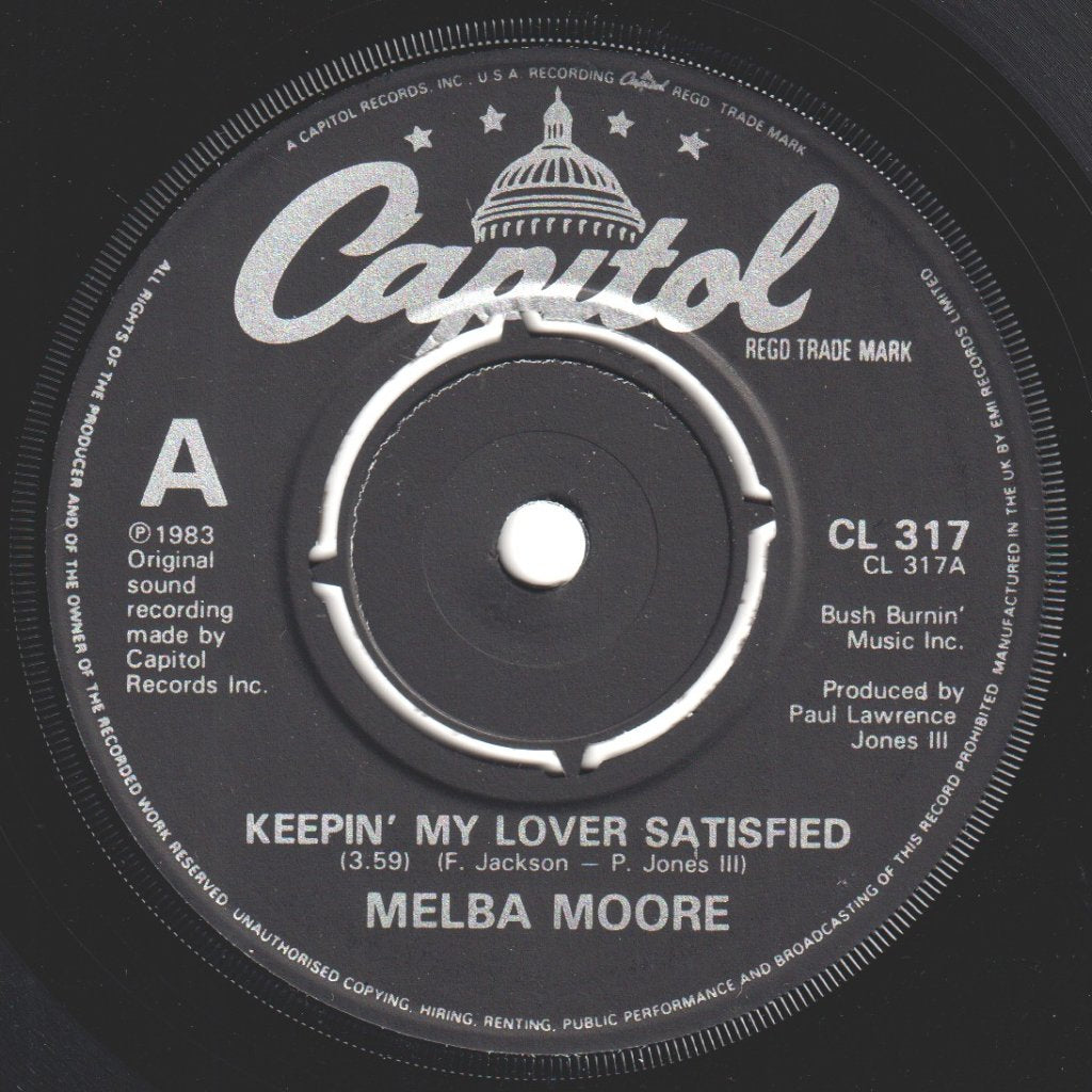 Melba Moore - Keepin' My Lover Satisfied - 7 Inch