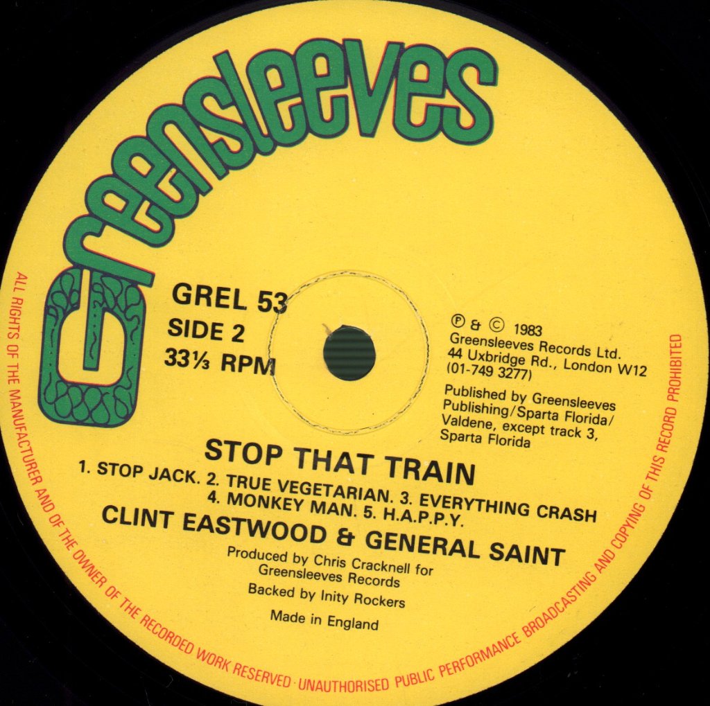 Clint Eastwood And General Saint - Stop That Train - Lp