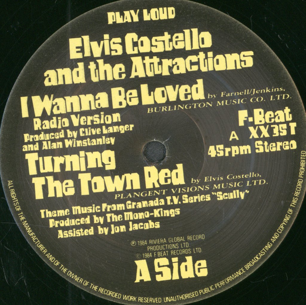 Elvis Costello And The Attractions - I Wanna Be Loved - 12 Inch