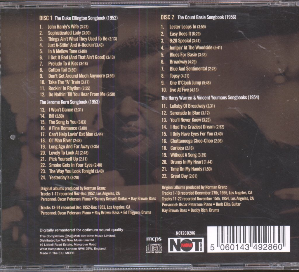 Oscar Peterson - Songbooks - Double Cd