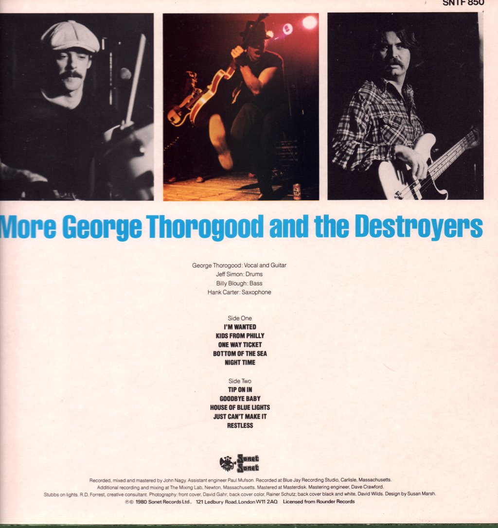 George Thorogood And The Destroyers - More George Thorogood And The Destroyers - Lp