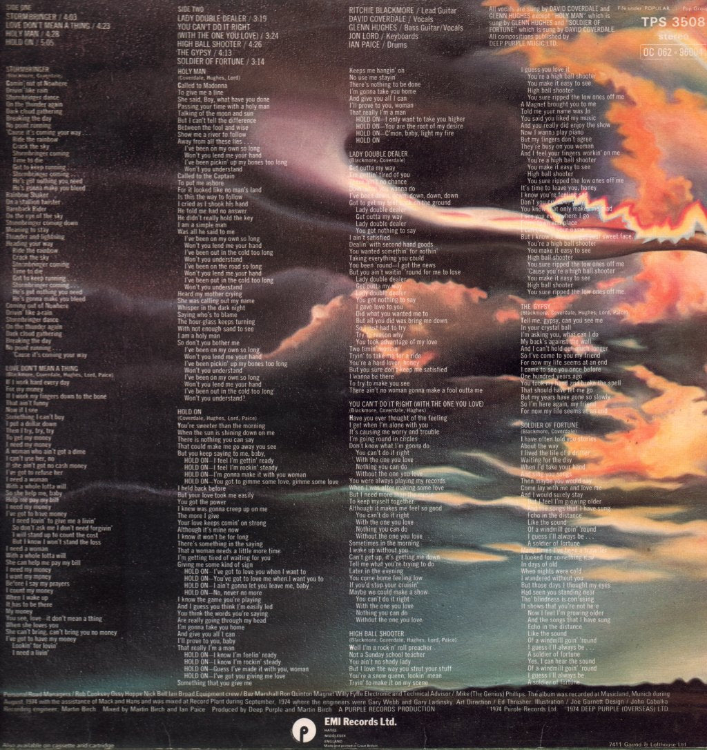 Deep Purple - Stormbringer - Lp