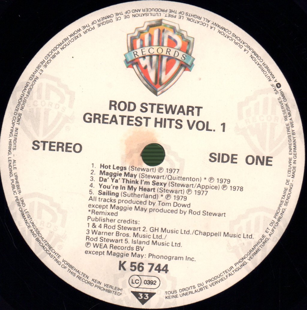 Rod Stewart - Greatest Hits - Lp