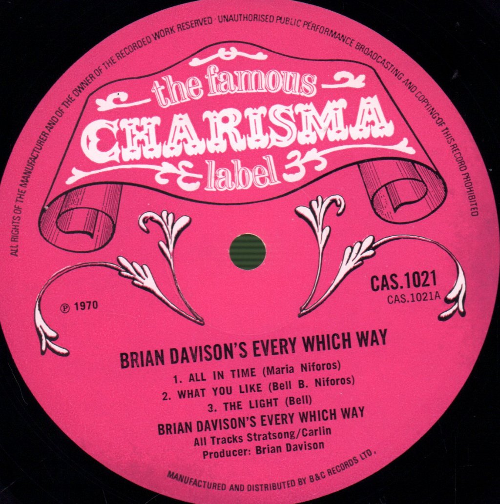 Brian Davison - Every Which Way - Lp
