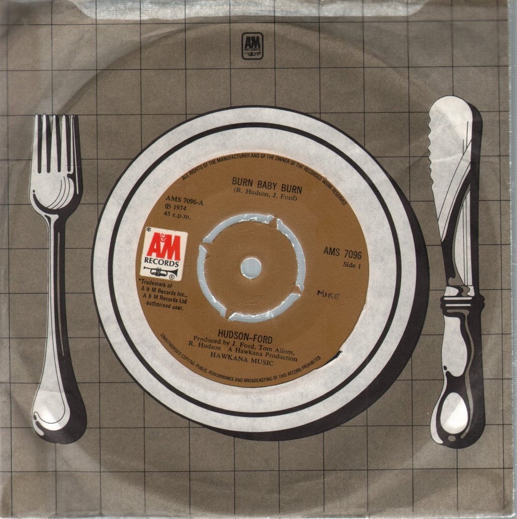 Hudson-Ford - Burn Baby Burn - 7 Inch
