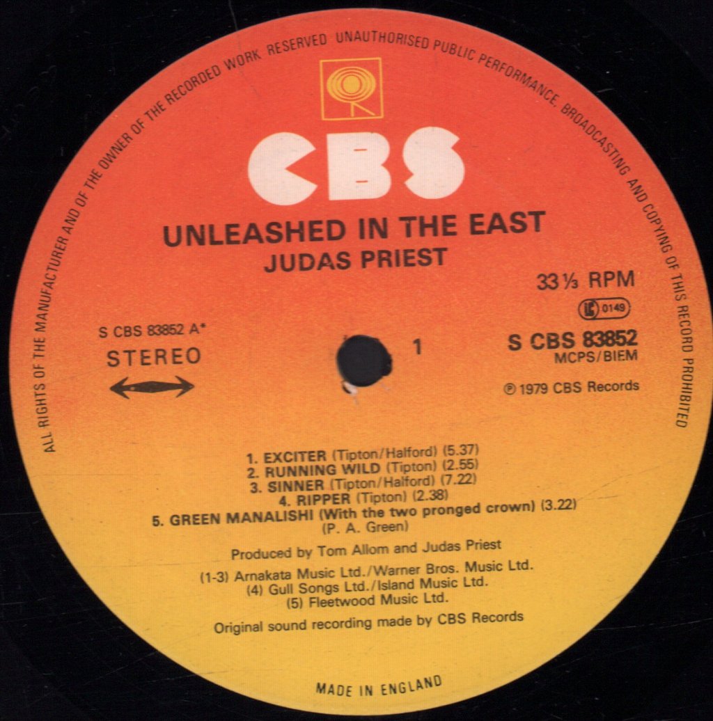 Judas Priest - Unleashed In The East - Lp