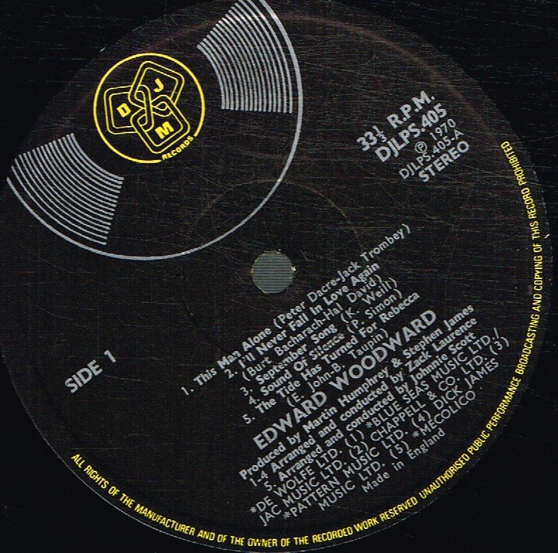 Edward Woodward - This Man Alone - Lp