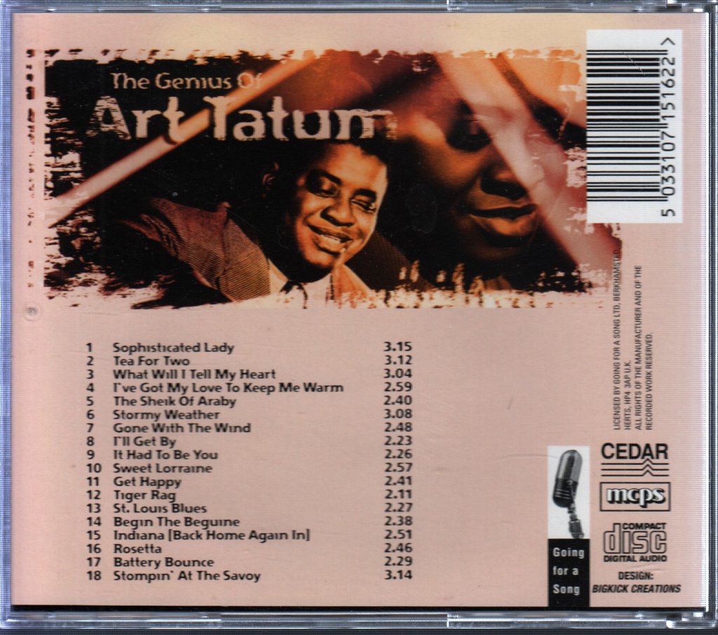 Art Tatum - Genius Of Art Tatum - Cd