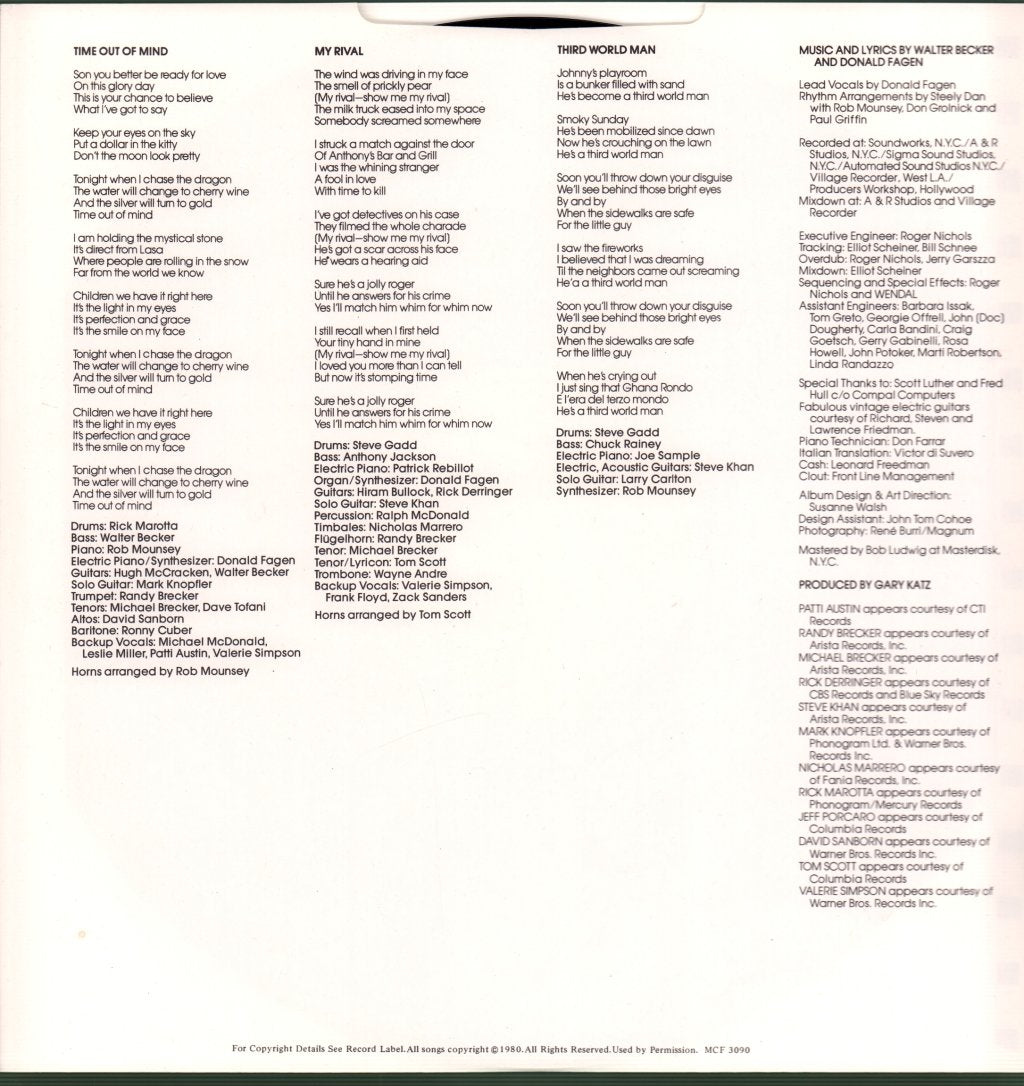 Steely Dan - Gaucho - Lp