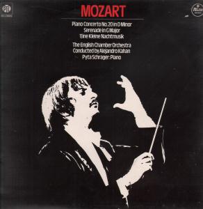 Pyta Schrager - Mozart Concerto No 20 In D Minor Serenade In G Major - Lp