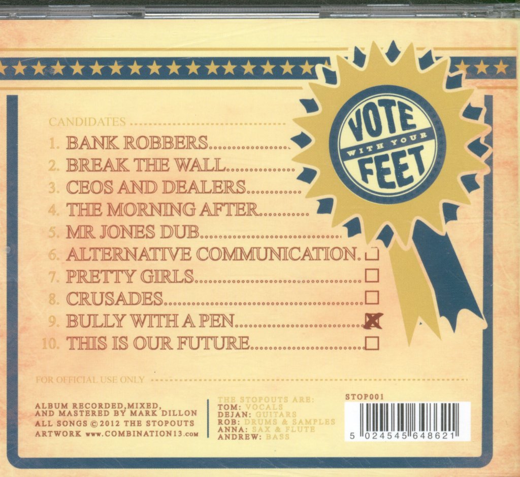 Stopouts - Vote With Your Feet - Cd