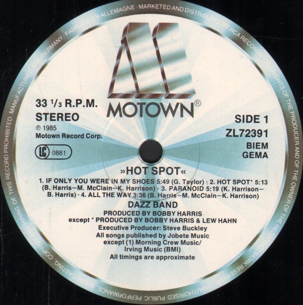 Dazz Band - Hot Spot - Lp