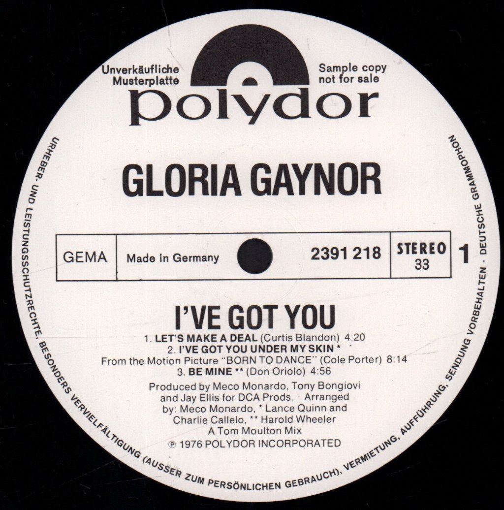 Gloria Gaynor - I've Got You - Lp
