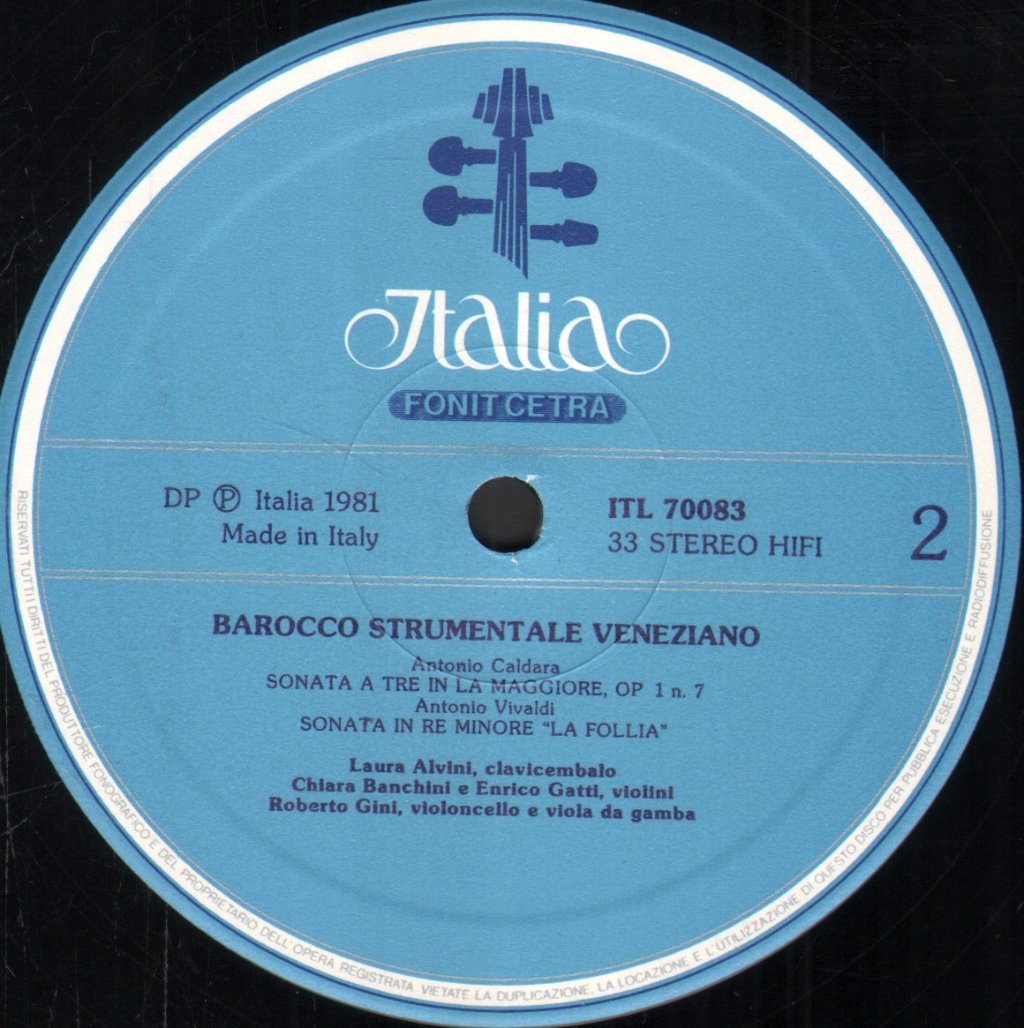 Barocco Strumentale Veneziano - Gabrieli / Riccio / Picchi / Castello / Legrenzi / Caldara / Vivaldi - Lp