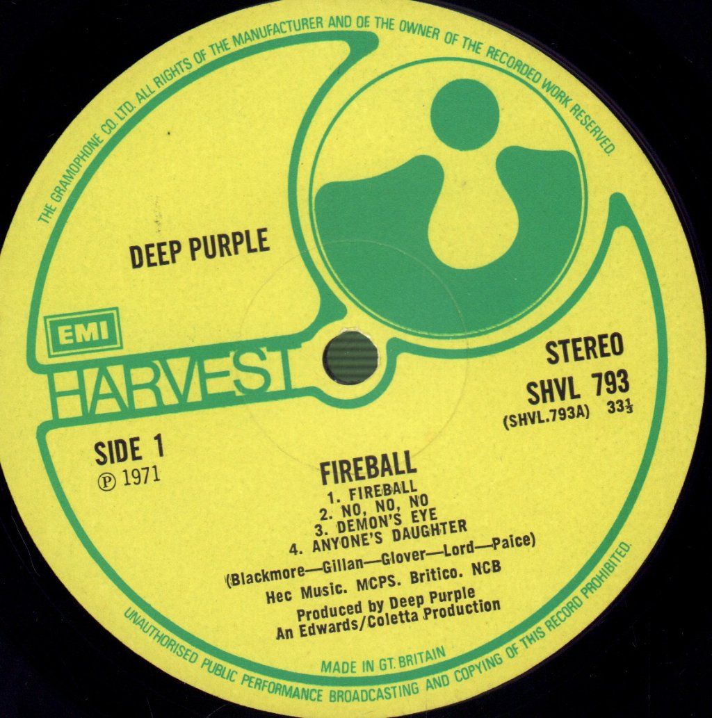 Deep Purple - Fireball - Lp
