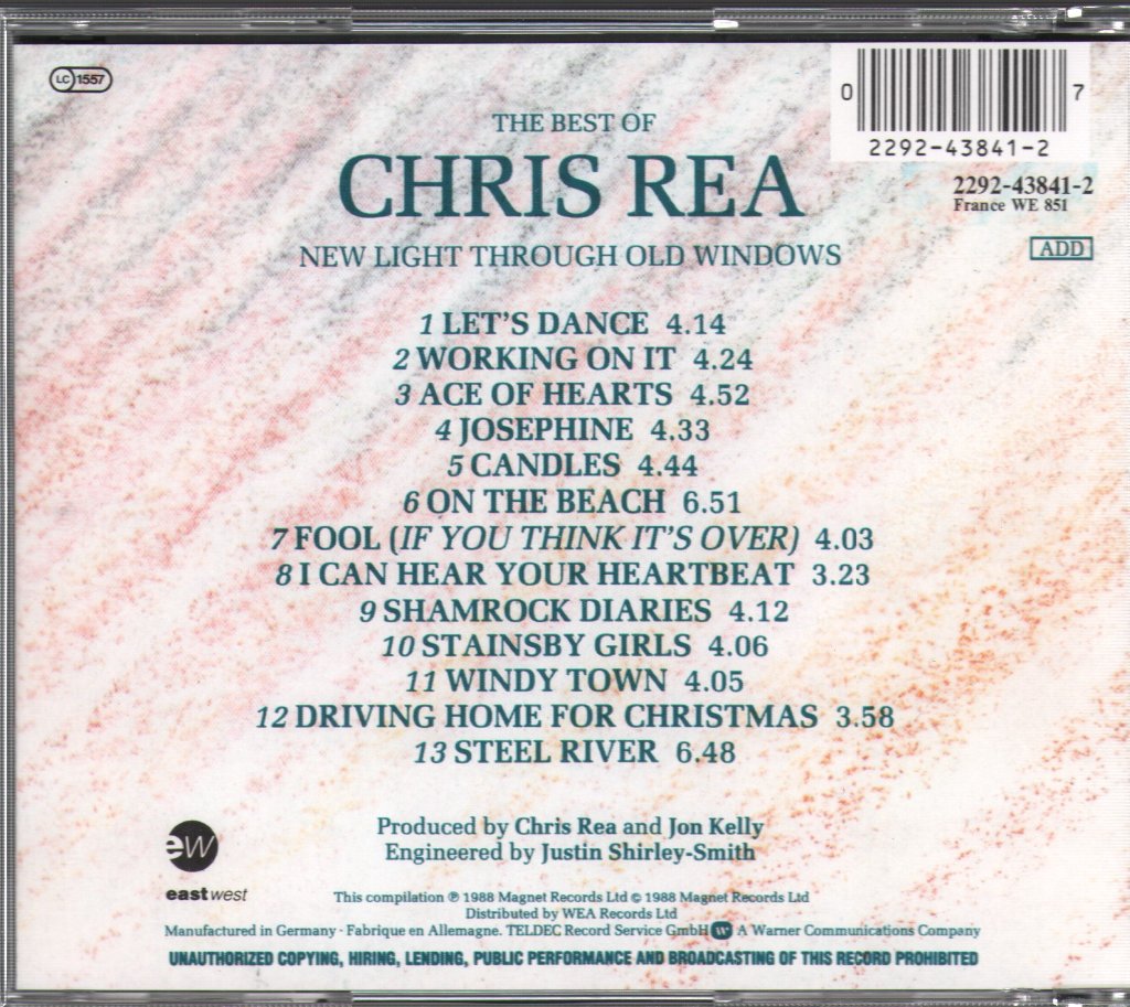 Chris Rea - New Light Through Old Windows: The Best Of - Cd
