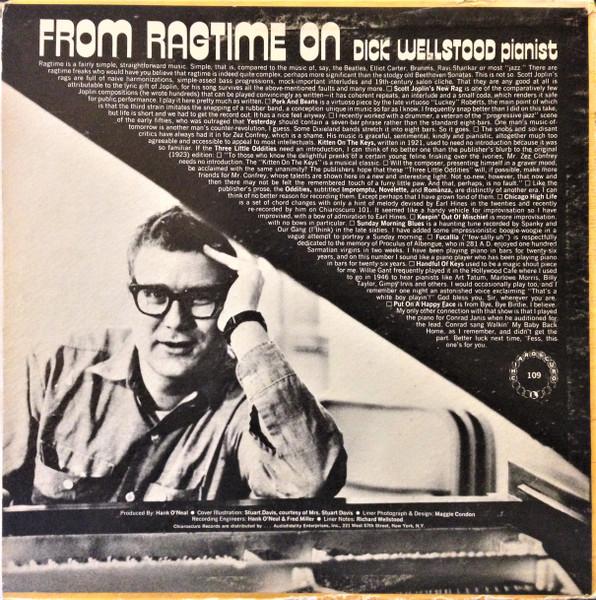 Dick Wellstood - From Ragtime On - Lp