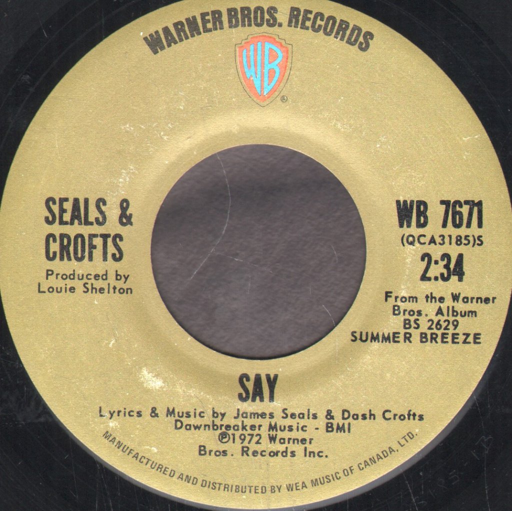 Seals And Crofts - Hummingbird - 7 Inch