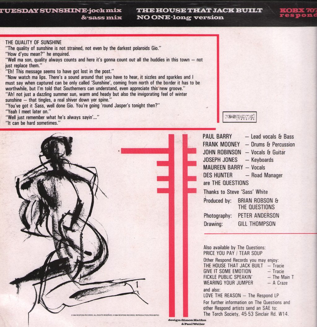 Questions (80'S Group) - Tuesday Sunshine - 12 Inch