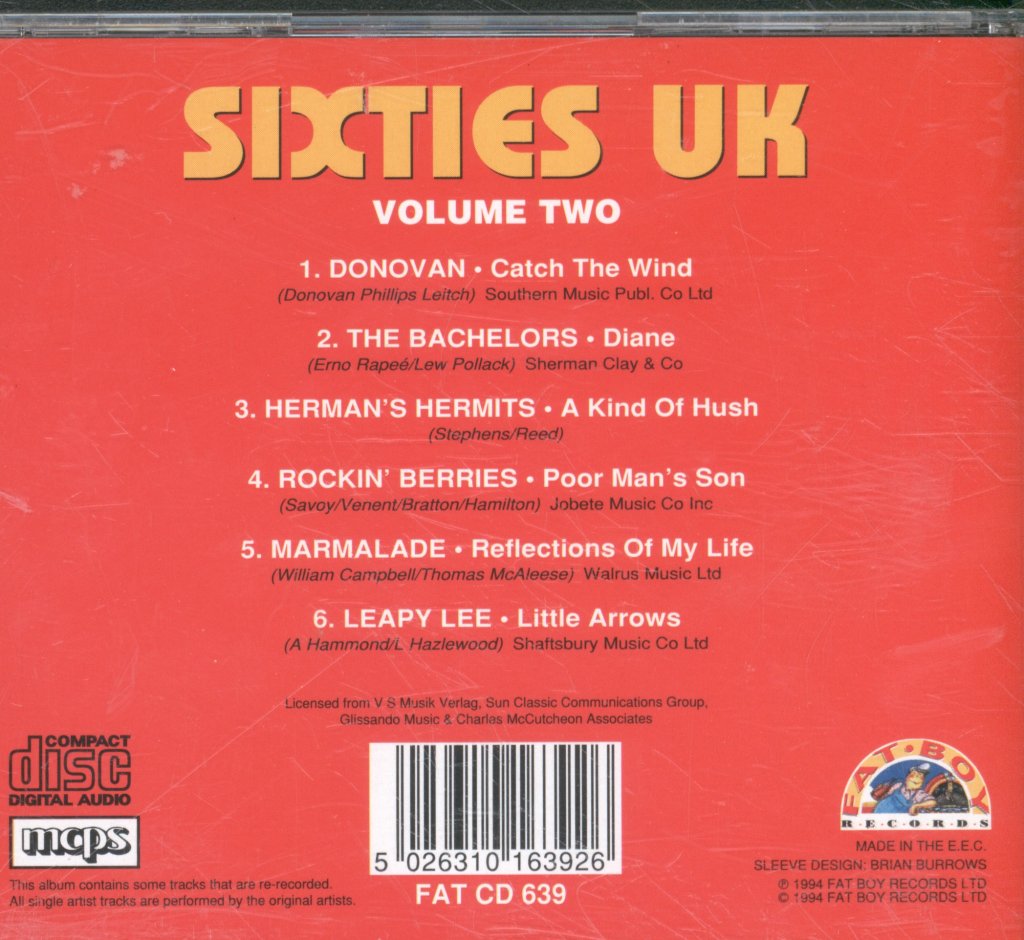 Various Artists - Sixties UK Volume 2 - Cd