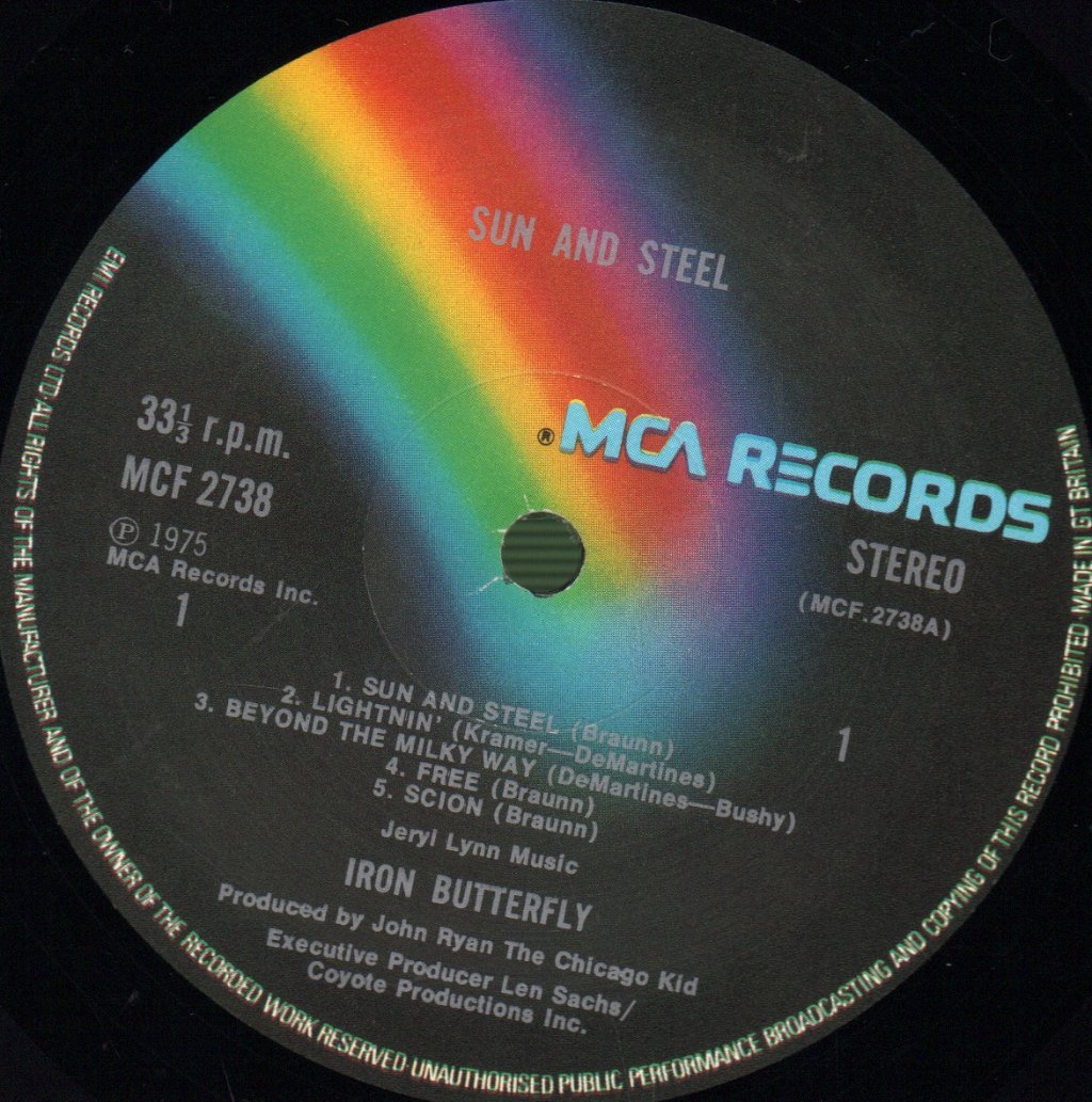 Iron Butterfly - Sun And Steel - Lp