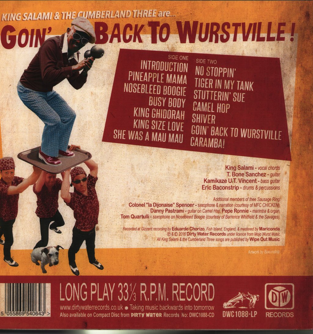 King Salami And The Cumberland Three - Goin' Back To Wurstville - Lp