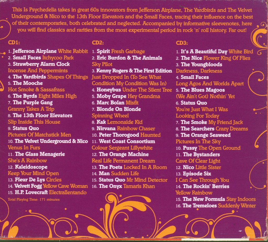 Various Artists - This Is Psychedelia - Triple Cd