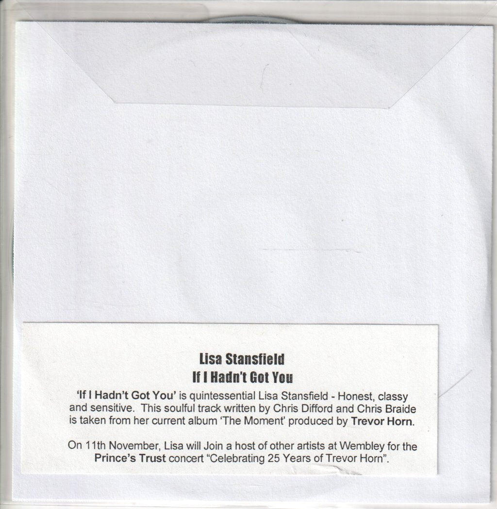 Lisa Stansfield - If I Hadn't Got You - Cdr